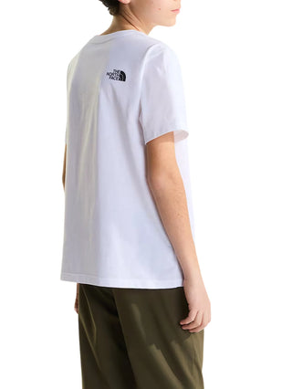 The North Face T-shirt unisex bambino manica corta bianco NF0A8CZ8 FN41 THE NORTH FACE