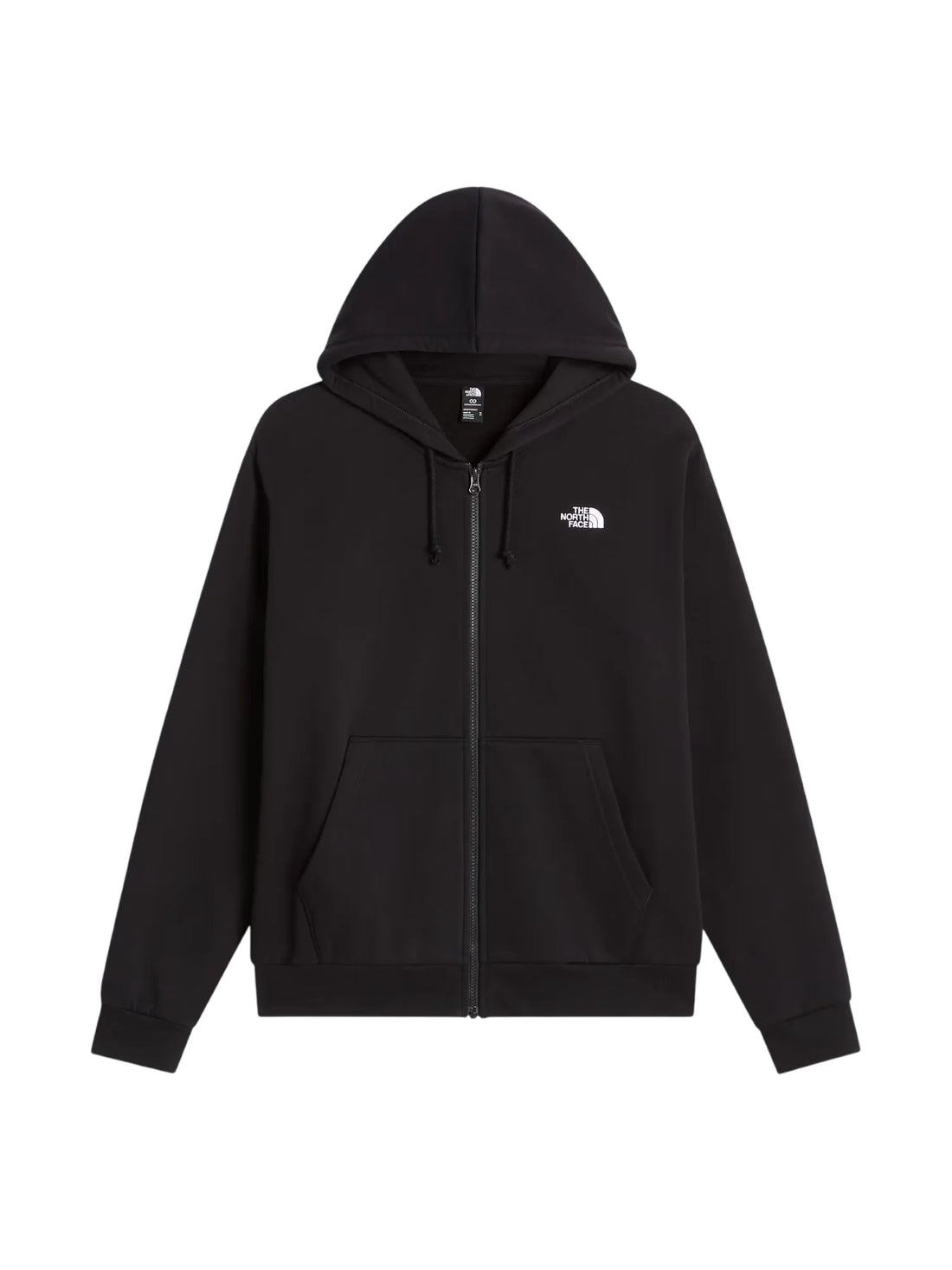 The North Face felpa con zip e cappuccio uomo nero