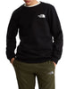 The North Face felpa unisex bambino con logo nero
