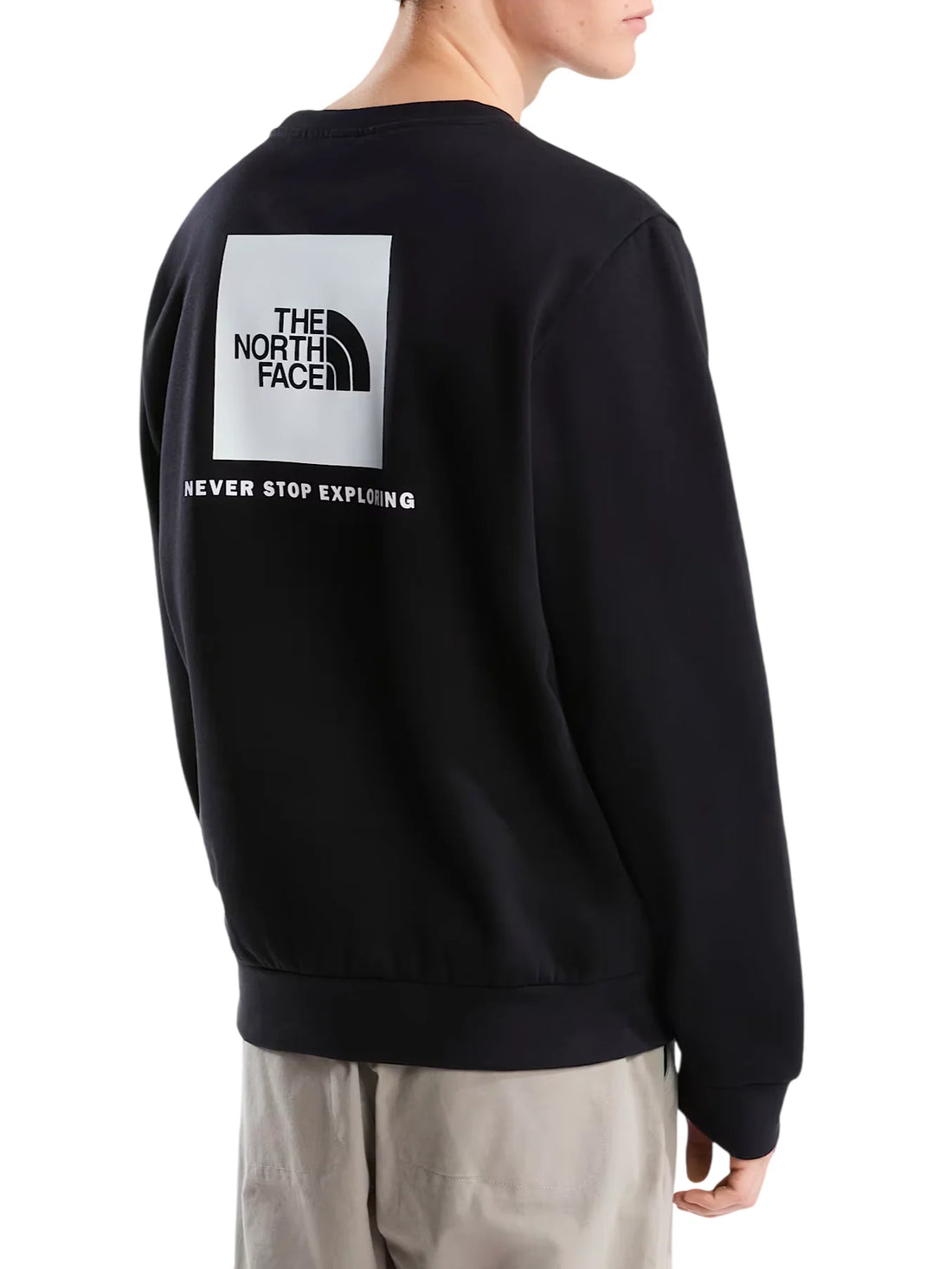 The North Face felpa uomo con stampe logo Evolution Box nero