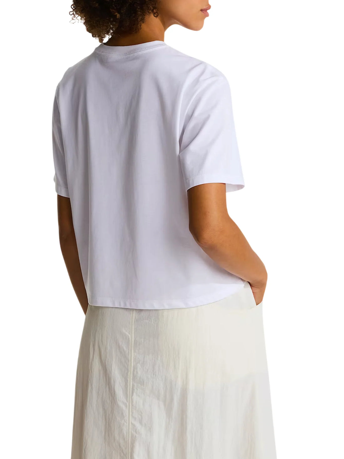 The North Face T-shirt crop donna manica corta Evolution bianco