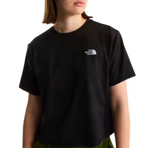 The North Face T-shirt crop donna manica corta Evolution nero NF0A8FDH JK31 THE NORTH FACE