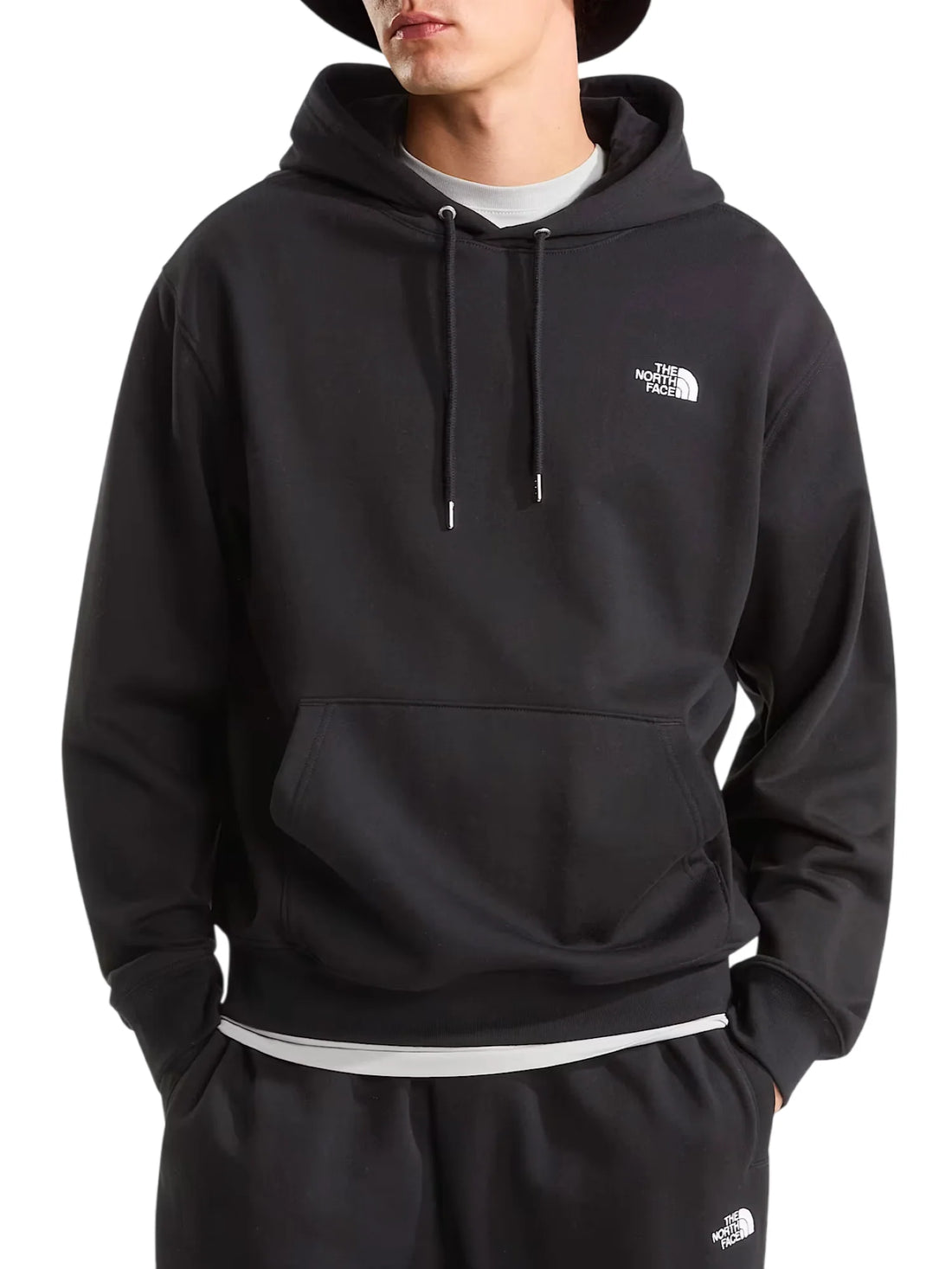 The North Face felpa uomo con cappuccio Essential Terry nero