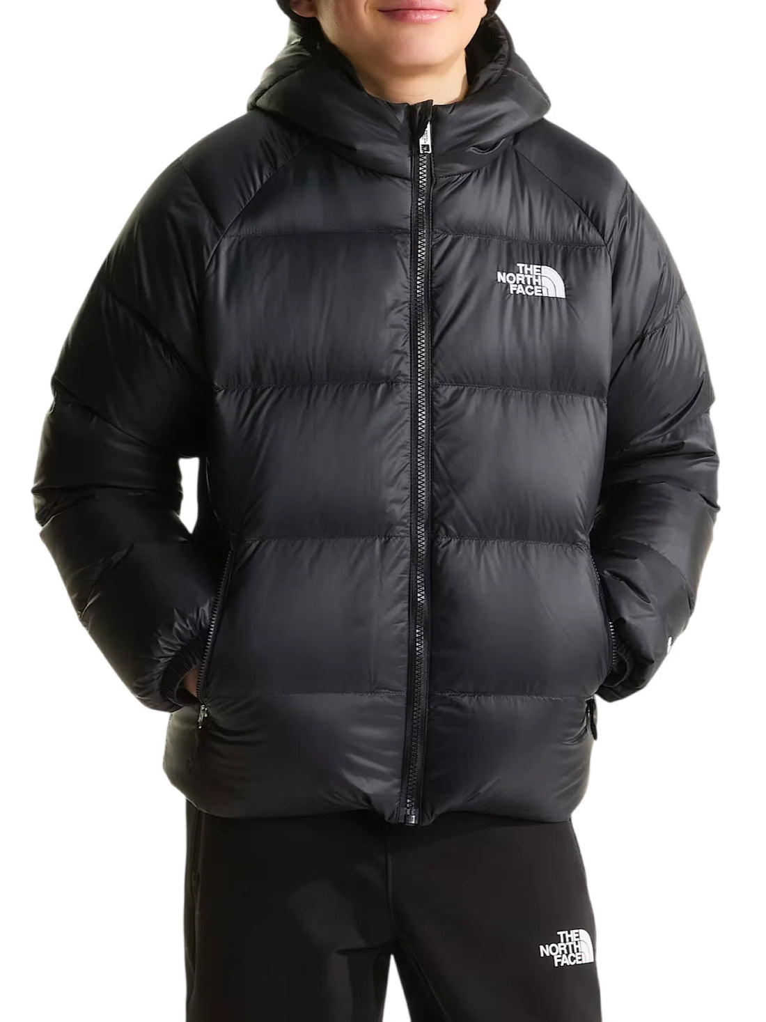 The North Face piumino unisex bambino Hydrenalite con cappuccio nero