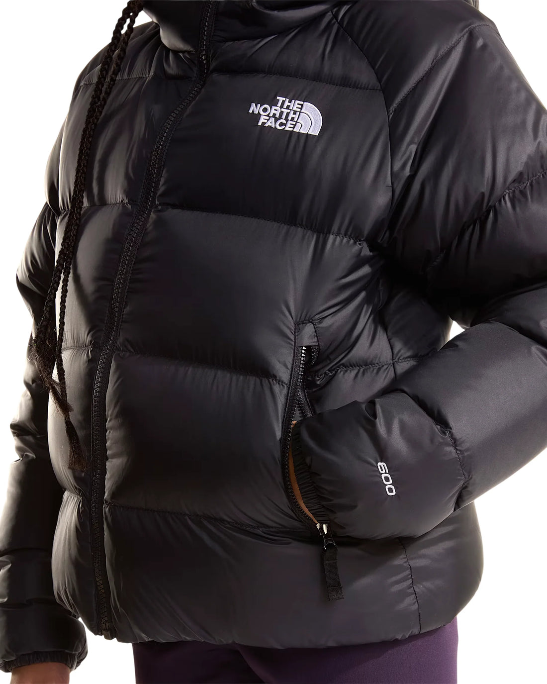 The North Face giubbino unisex bambino con cappuccio Hydrenalite nero