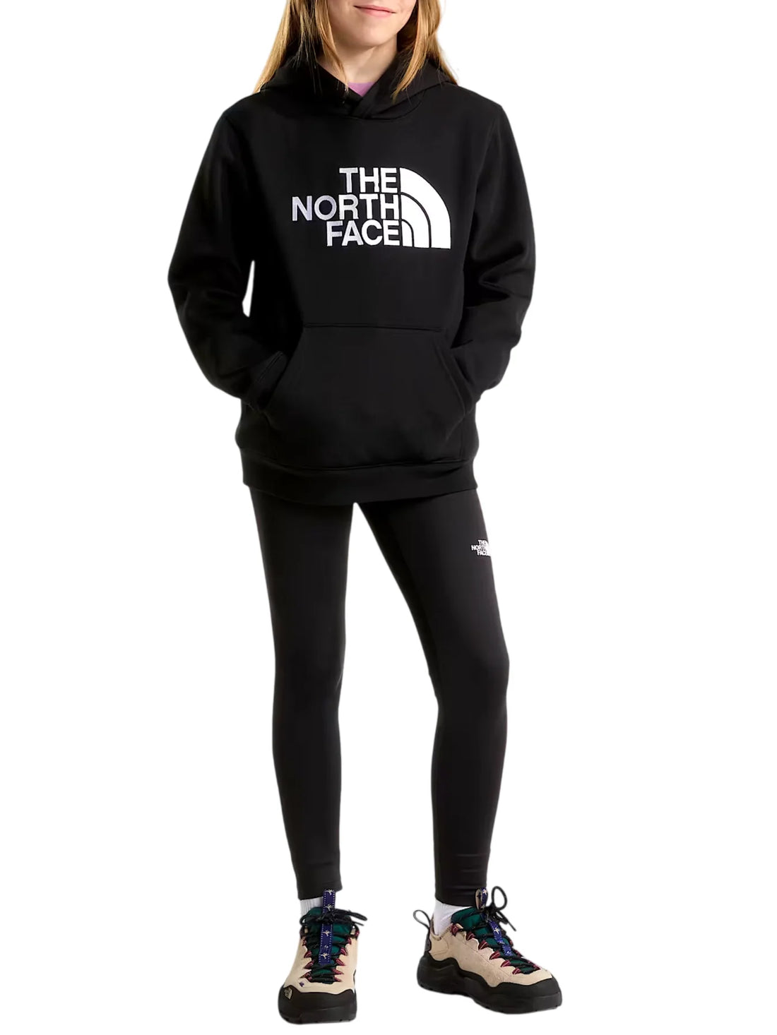 The North Face felpa unisex bambino Essential Drew con cappuccio nero