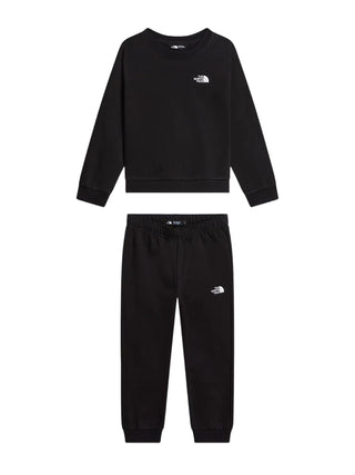 The North Face completo sportivo unisex bambino felpa pantalone nero NF0A8H5C JK31 THE NORTH FACE 