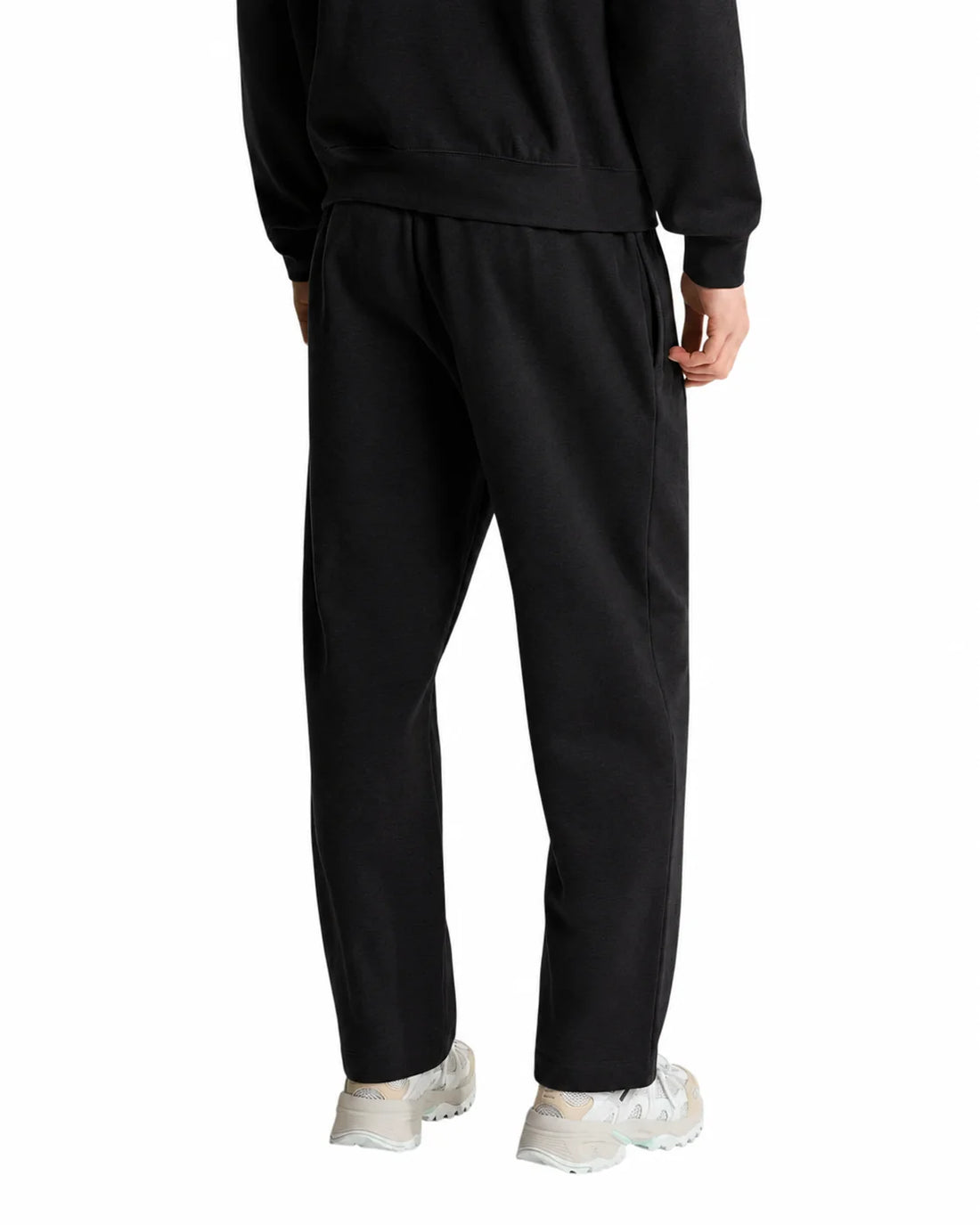 The North Face pantaloni wide leg in cotone felpato uomo nero