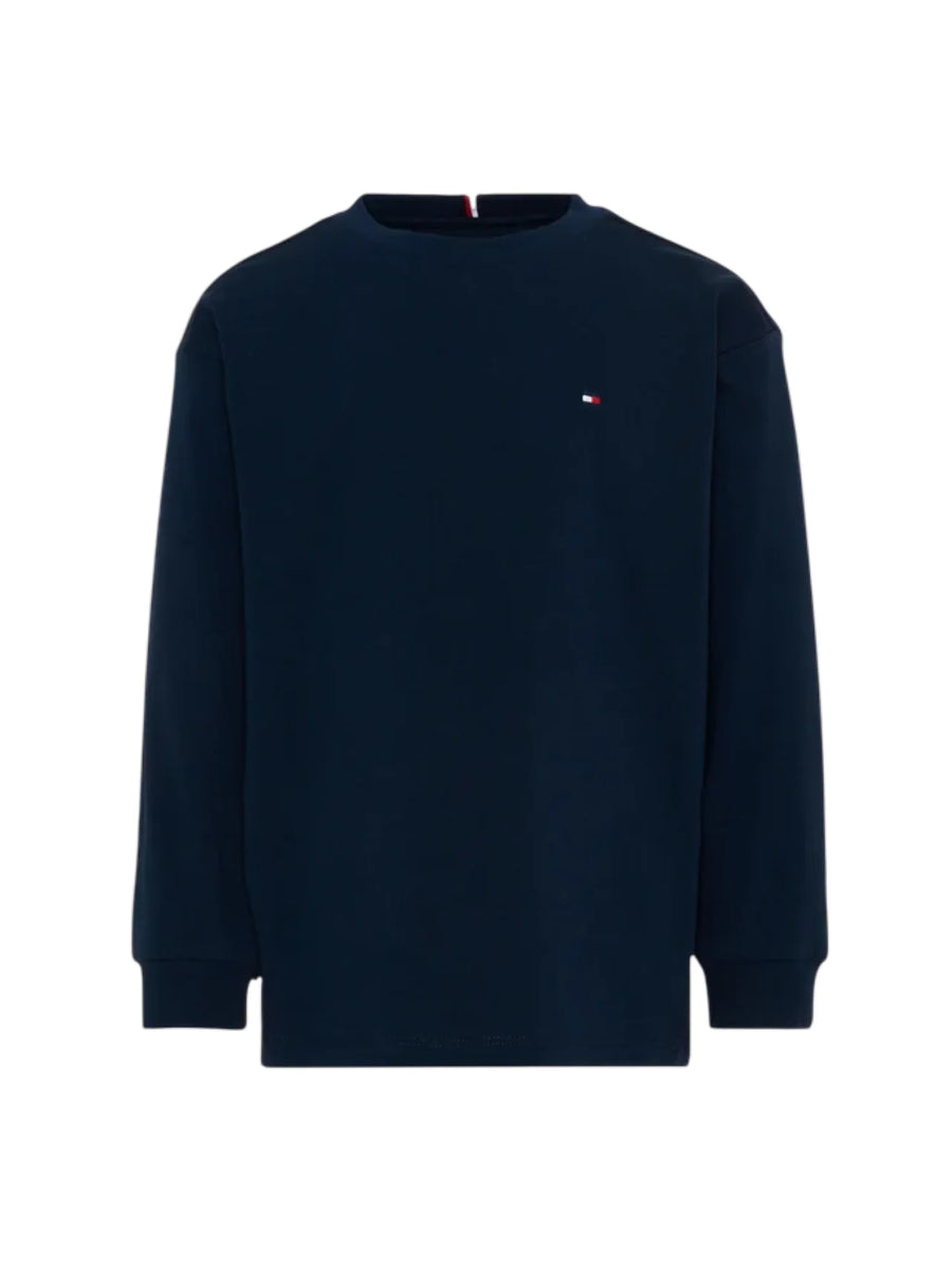 Tommy Hilfiger T-shirt manica lunga in jersey blu KB0KB09846 C1G Tommy Hilfiger 