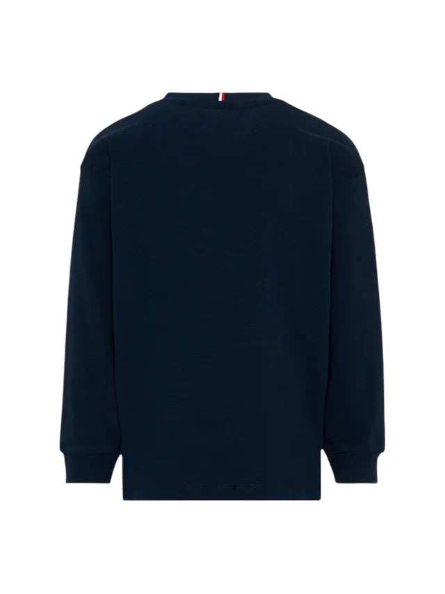 Tommy Hilfiger T-shirt manica lunga in jersey blu KB0KB09846 C1G Tommy Hilfiger