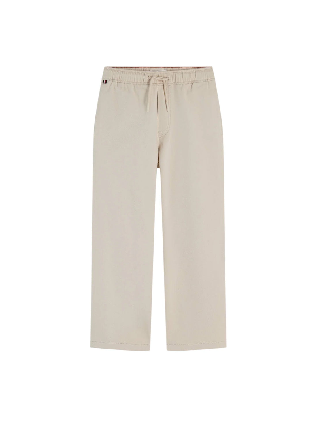 Tommy Hilfiger pantaloni bambino baggy con coulisse beige