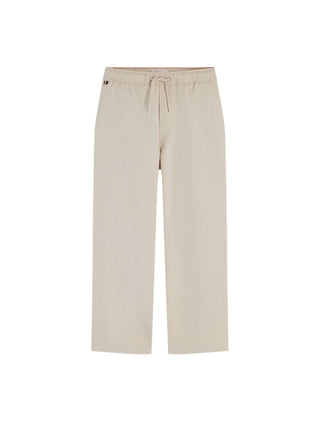 Tommy Hilfiger pantaloni bambino baggy con coulisse beige