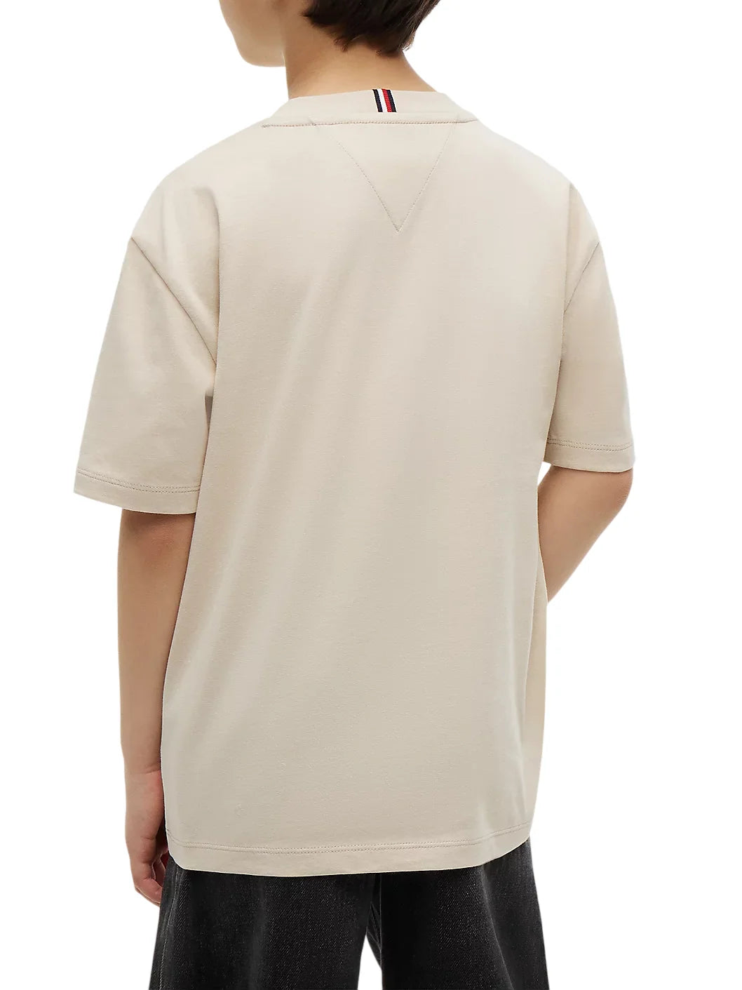 Tommy Hilfiger T-shirt manica corta bambino beige