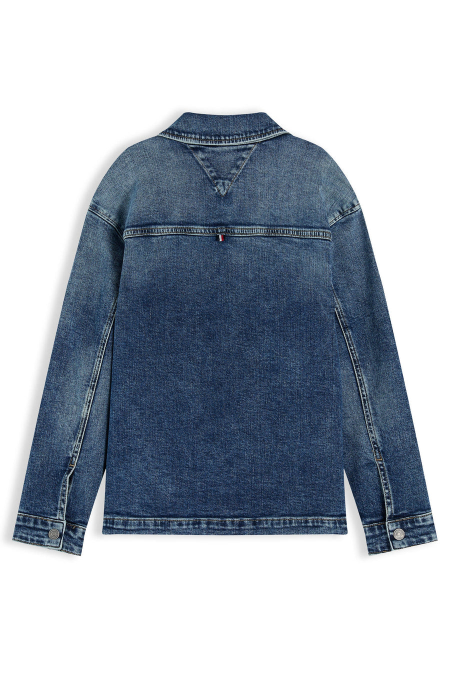 Tommy Hilfiger camicia di jeans bambino lavaggio medio KB0KB10440 1A5 Tommy Hilfiger