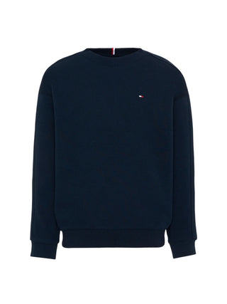 Tommy Hilfiger felpa bambino con stampa logata blu