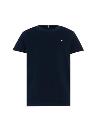 Tommy Hilfiger T-shirt manica corta bambino logo iconico blu