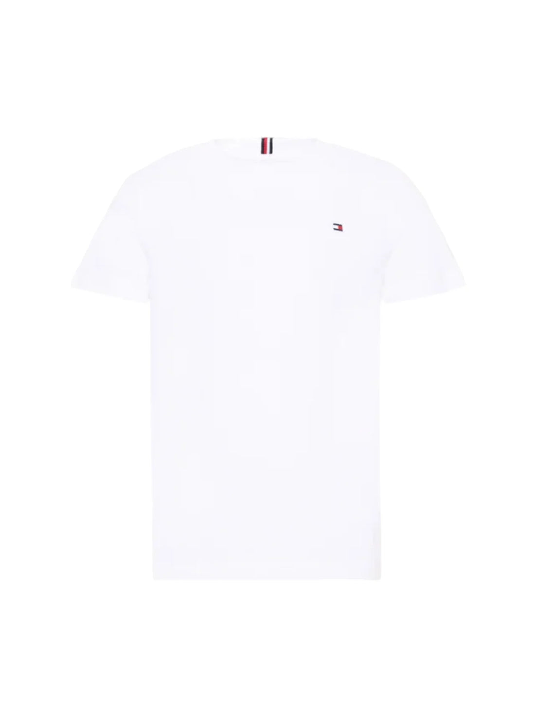 Tommy Hilfiger T-shirt manica corta bambino logo iconico bianco