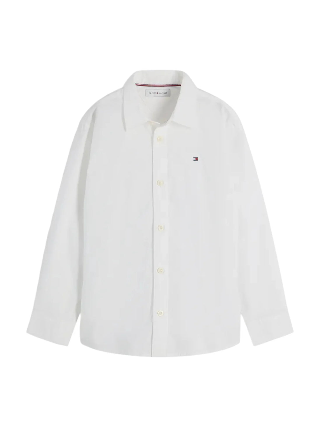 Tommy Hilfiger camicia manica lunga bambino bianco
