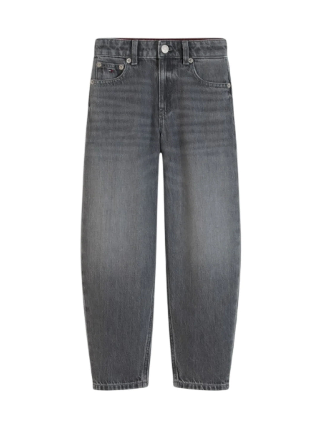 Tommy Hilfiger jeans barrel unisex bambino lavaggio grigio