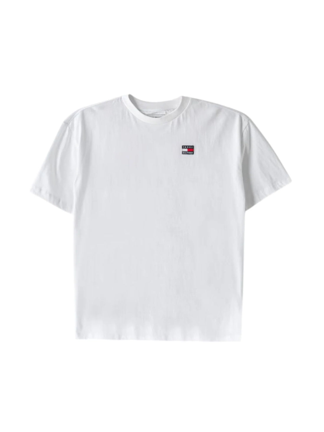 Tommy Hilfiger T-shirt manica corta bambino patch logo bianco