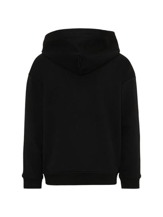 Tommy Hilfiger felpa bambino con cappuccio patch logo nero