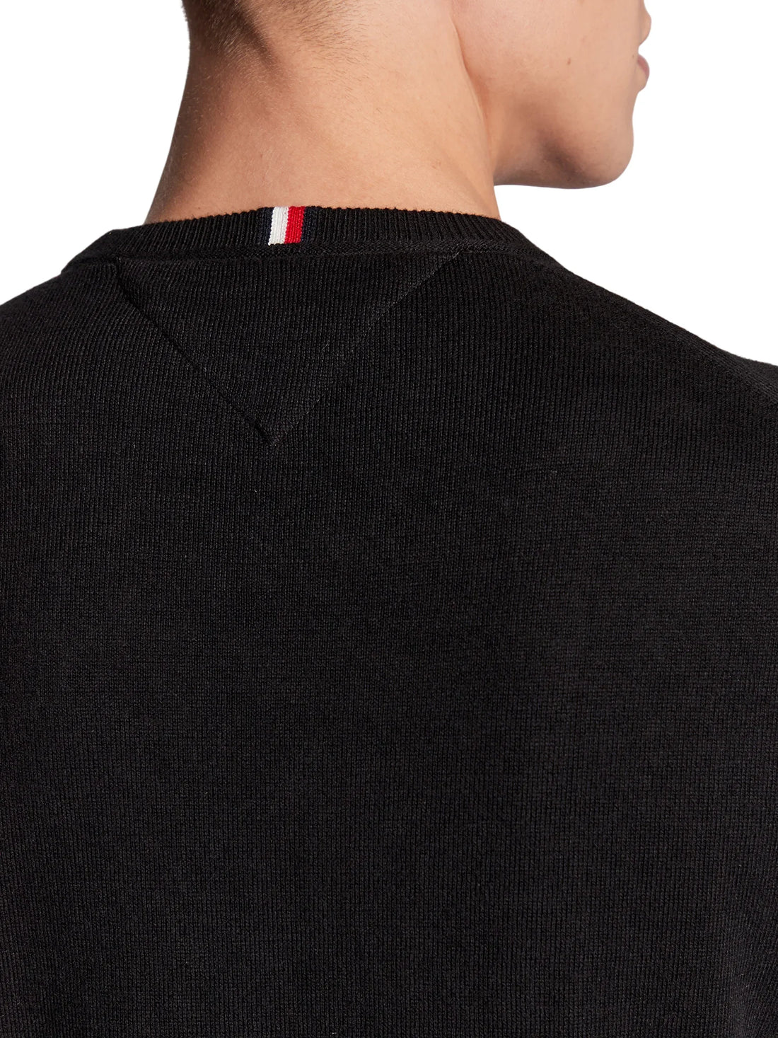Tommy Hilfiger maglia girocollo in misto cashmere nero