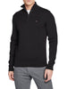 Tommy Hilfiger maglia Pima con mezza zip nero