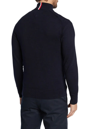 Tommy Hilfiger maglia Pima con mezza zip blu MW0MW28049 DW5 Tommy Hilfiger 