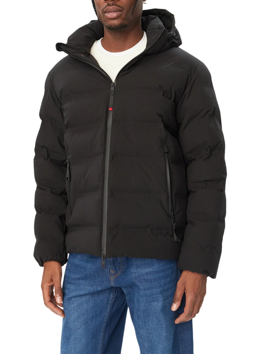 Tommy Hilfiger piumino Tech uomo trapuntato con cappuccio nero