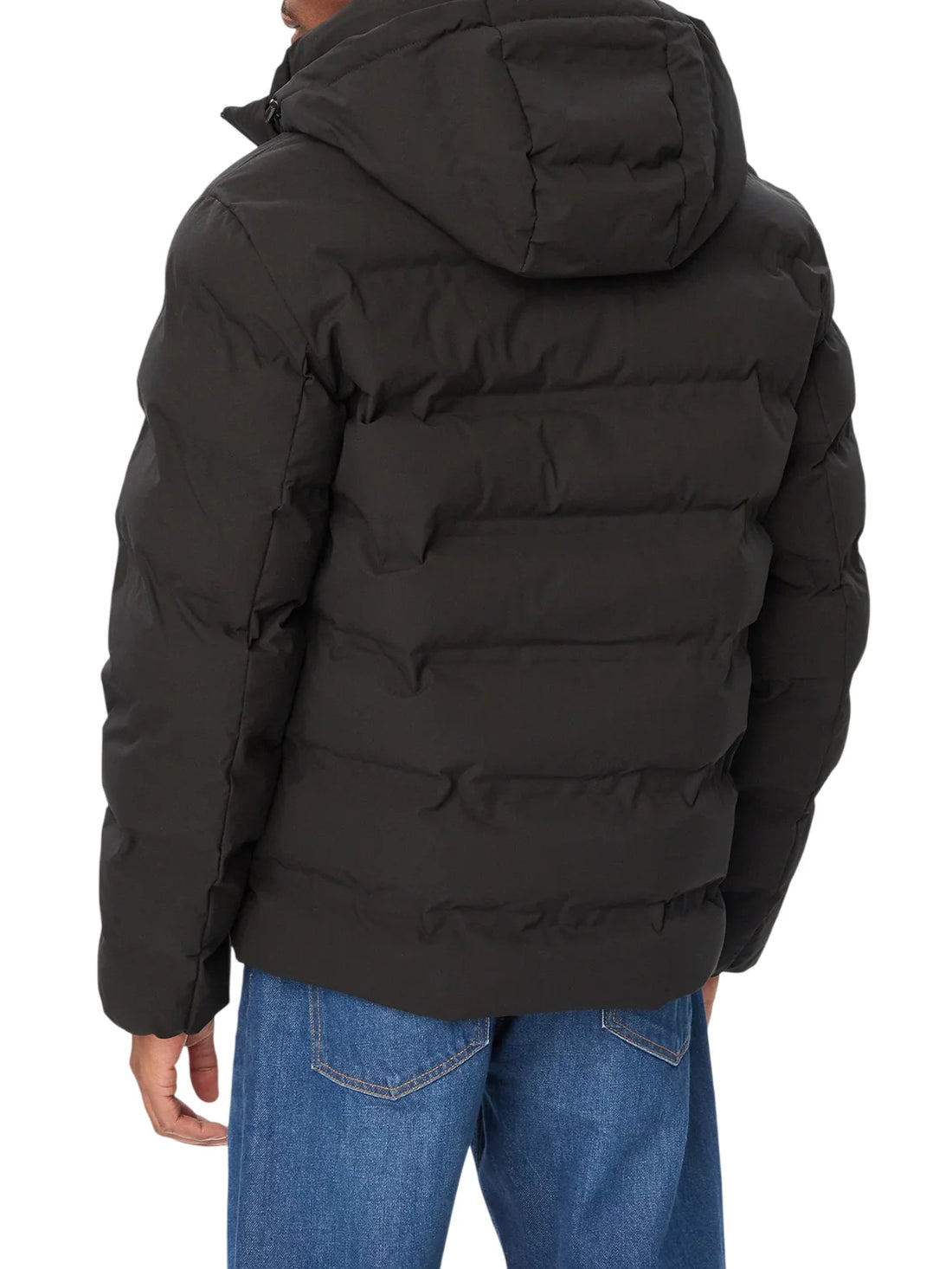 Tommy Hilfiger piumino Tech uomo trapuntato con cappuccio nero