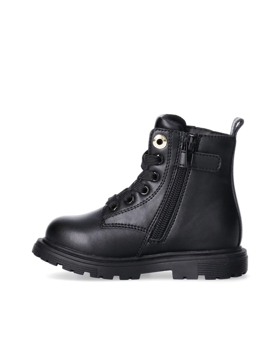 Tommy Hilfiger stivaletti anfibi bambina in ecopelle nero