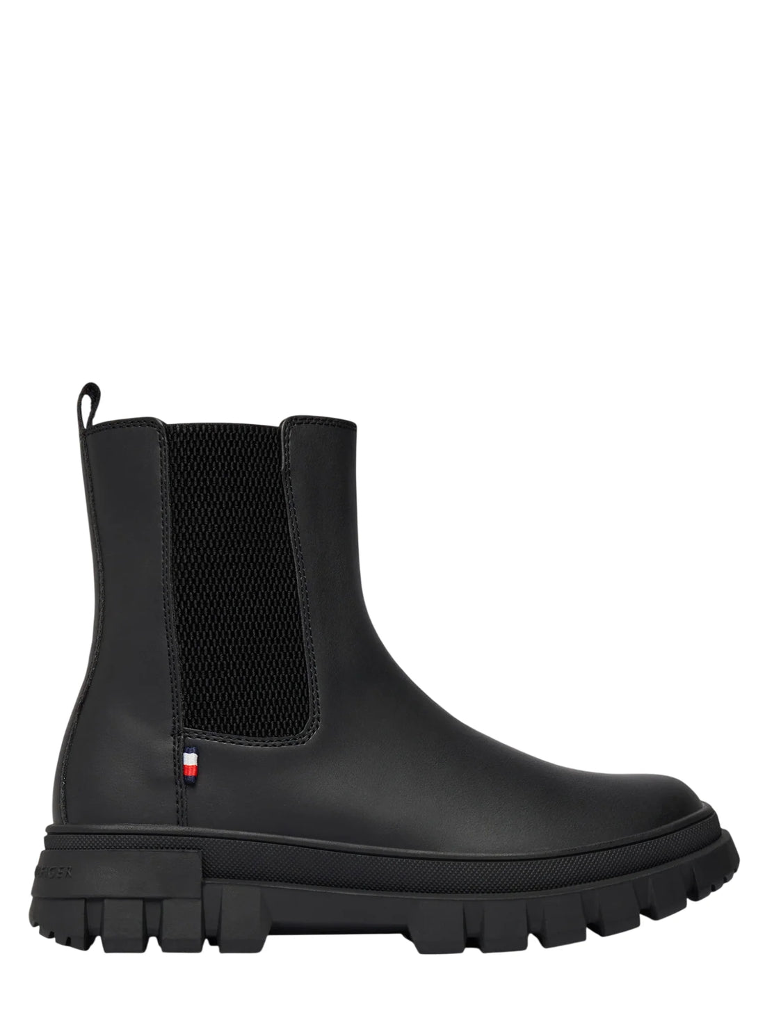 Tommy Hilfiger stivaletti unisex bambino in ecopelle nero