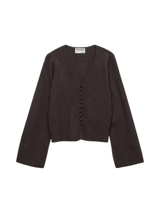Vero Moda cardigan donna a V misto viscosa marrone 10342206 CHOCOLATE TORTE VERO MODA 