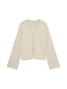 Vero Moda cardigan donna a V misto viscosa beige chiaro
