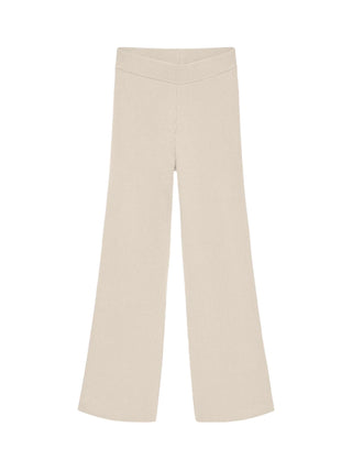 Vero Moda pantaloni in maglia a costine donna panna 10345717 BIRCH VERO MODA 