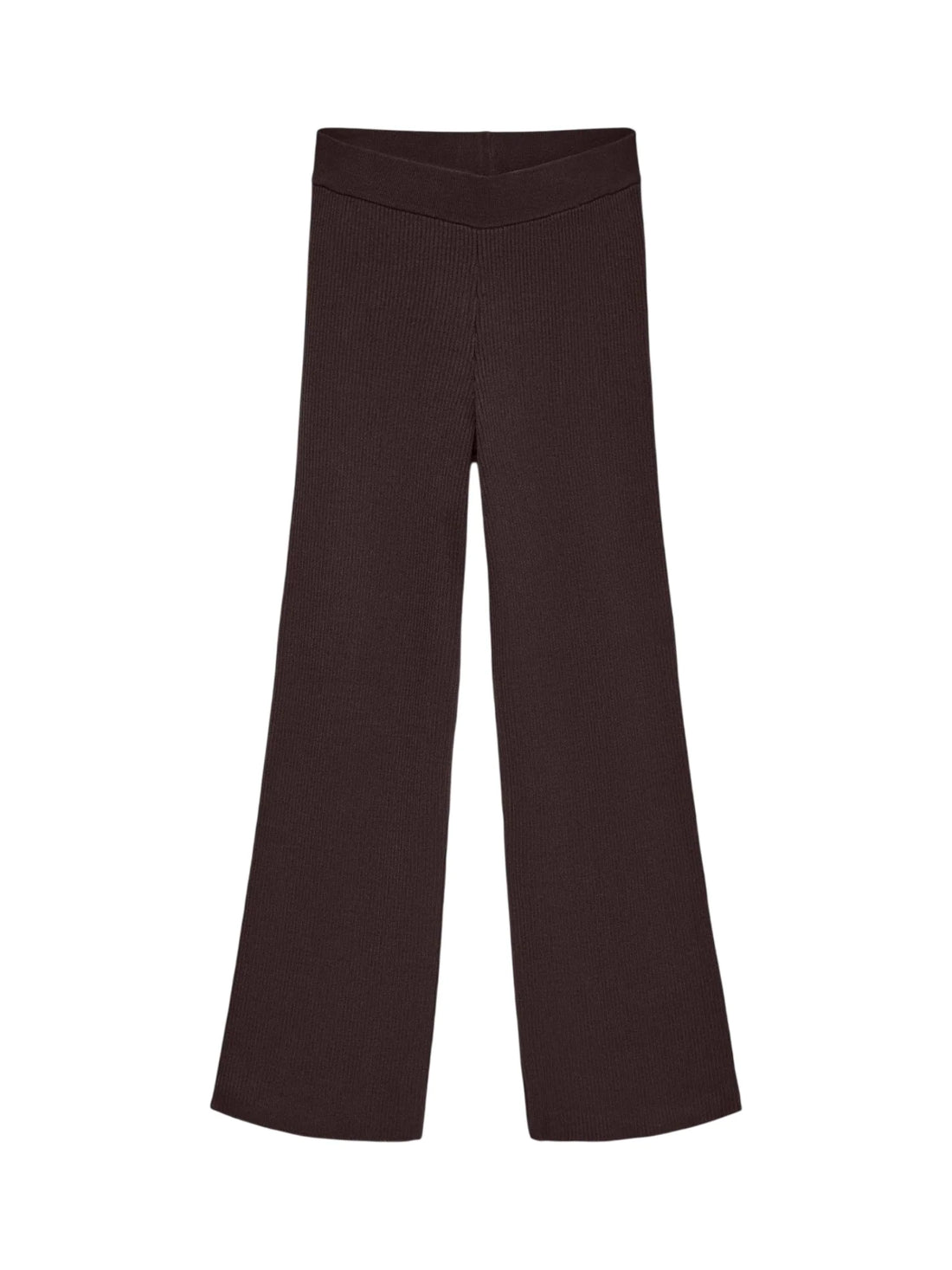 Vero Moda pantaloni in maglia a costine donna marrone