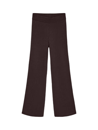 Vero Moda pantaloni in maglia a costine donna marrone 10345717 CHOCOLATE TORTE VERO MODA 