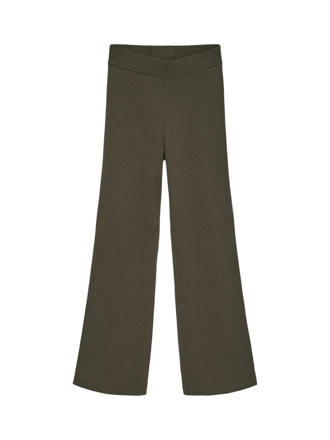 Vero Moda pantaloni in maglia a costine donna verde