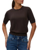 Vero Moda maglia manica corta donna in lana marrone
