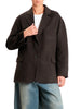 Vicolo cappotto donna stile blazer misto lana marrone