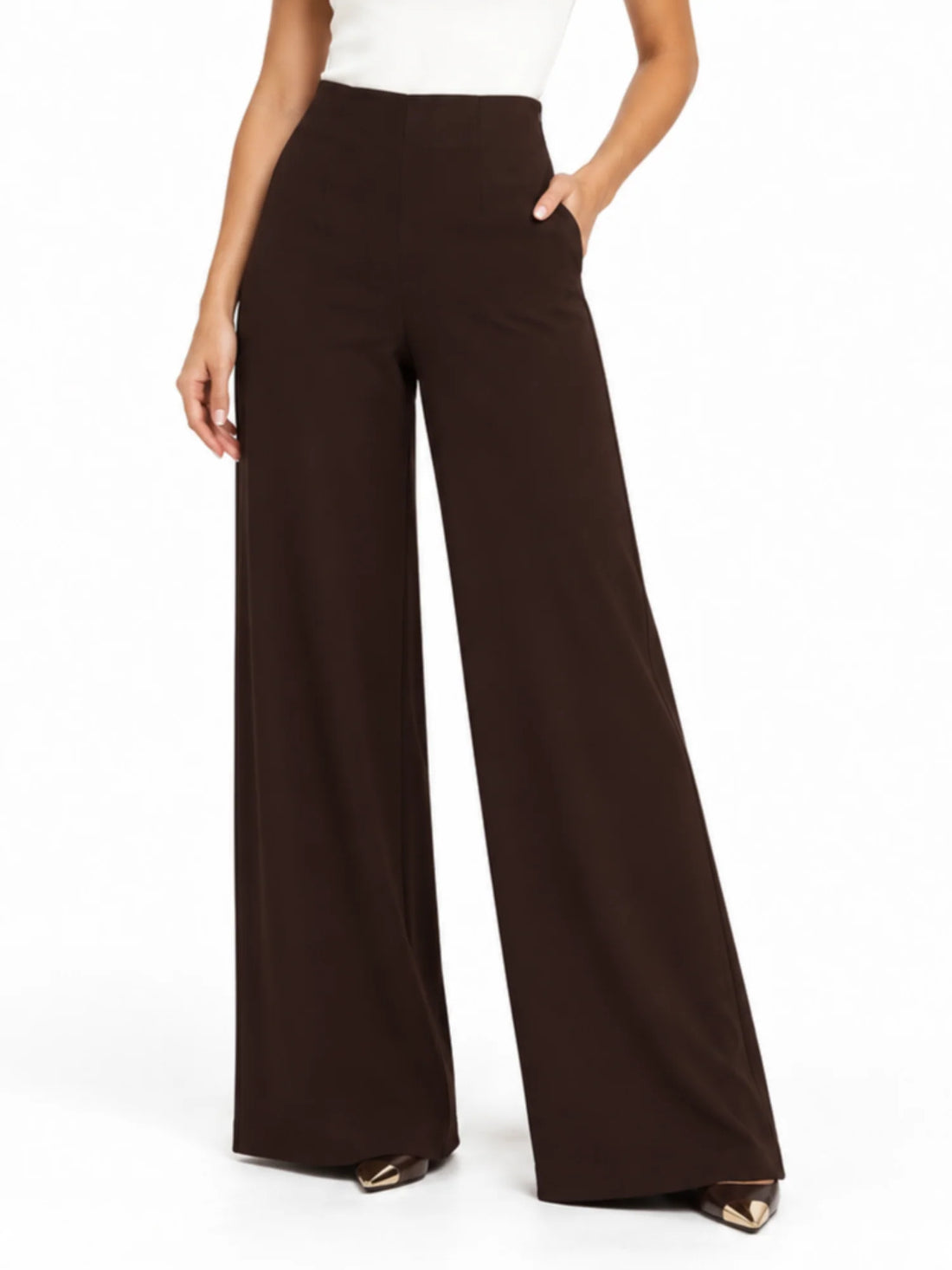 palazzo in tessuto crepe