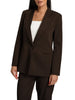 Vicolo giacca blazer monopetto donna marrone