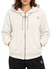 Yes Zee felpa con zip e cappuccio donna panna