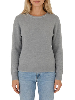 Yes Zee maglia donna con trama lurex grigio M028-IS00 0842 YES-ZEE 