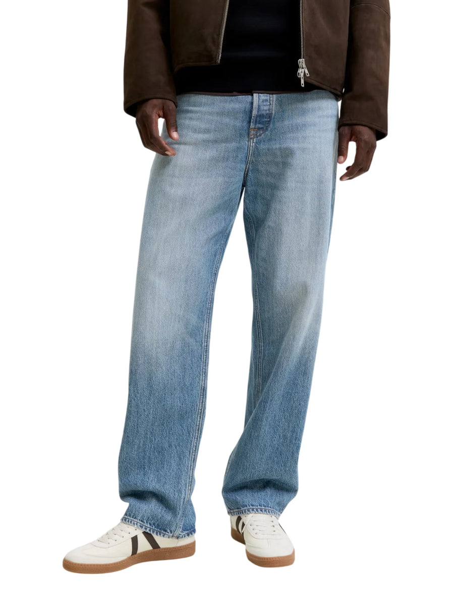 Jack&Jones jeans Baggy Alex uomo in denim lavaggio blu