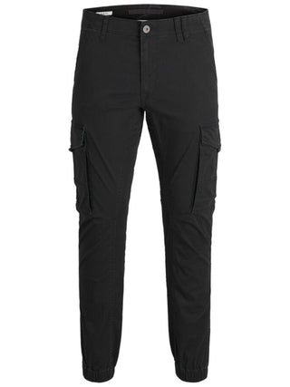 JACK&JONES Pantaloni PAUL FLAKE cargo NERO