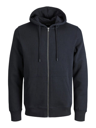 Jack&Jones felpa con zip e cappuccio estar nera