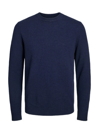 Jack&Jones maglione girocollo in lana blu