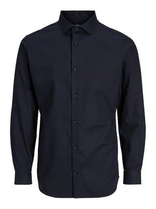 Jack&Jones camicia slim fit a manica lunga nero