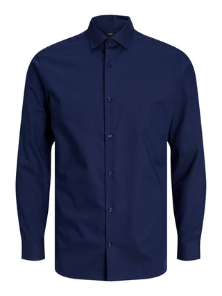 JACK&JONES Camicia slim fit a manica lunga Blu